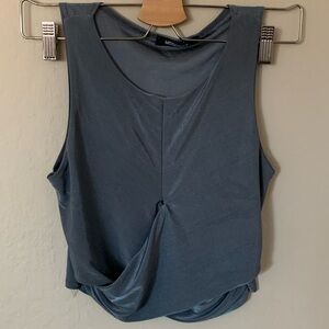 Blue 2 piece blue top skirt set